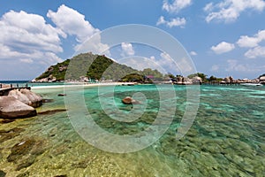 Tropical paradise island,Nang Yuan island or Koh Nang Yuan Island of Koh Tao island ,Thailand