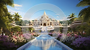 Tropical Paradise: Luxurious 5-Star Resort with Ancient Temple