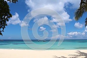 Tropical paradise. White sand beach of Boracay island, Philippines