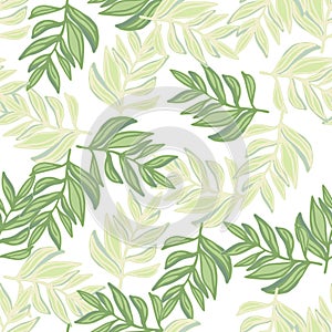 Tropical pattern, palm leaves seamless. Modern jungle leaf seamless pattern. Botanical floral background. Exotic plant backdrop
