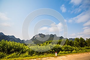 Tropical Phong Nha Vietnam landscape