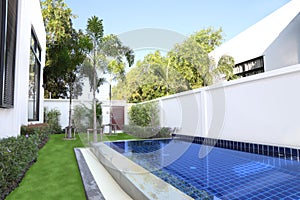 Tropical pool villa
