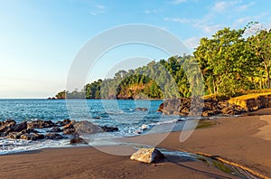 Tropical Rainforest Beach, Corcovado, Costa Rica