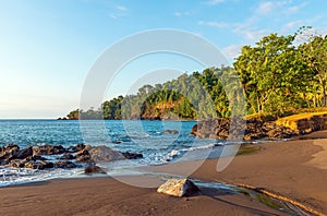Tropical Rainforest Beach, Corcovado, Costa Rica photo