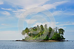 Tropical remote island in the ocean