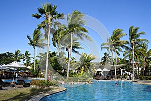 Tropical resort in Fiji