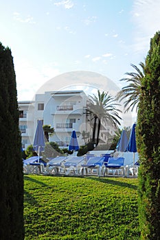 Tropical resort hotel, Cala d'Or, Mallorca