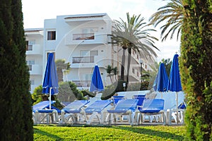 Tropical resort hotel, Cala d'Or, Mallorca