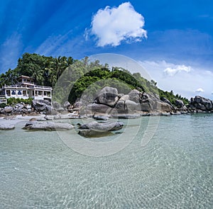 Tropical resort ko samui beach thailand