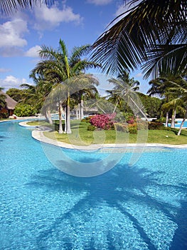 Tropical resort in Mexico photo