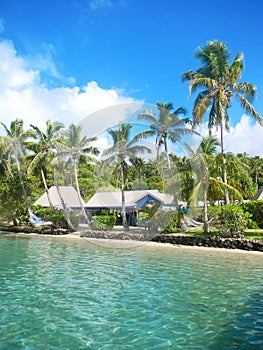 Tropical resort at Nananu-i-Ra island, Fiji