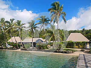 Tropical resort at Nananu-i-Ra island, Fiji