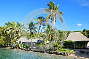 Tropical resort at Nananu-i-Ra island, Fiji