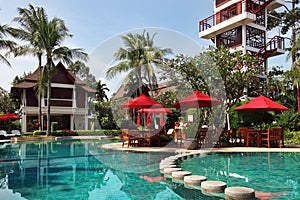 Tropical resort in thai style.