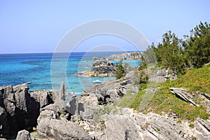 Tropical rocky coastline