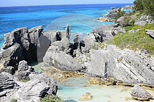 Tropical rocky coastline