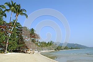 Tropical sand beach of Chang island