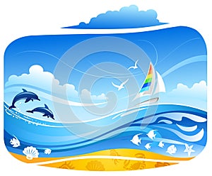 Tropical sea background