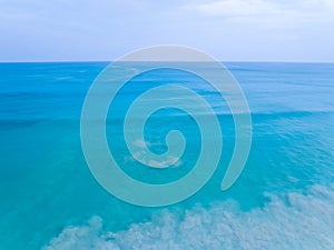 Tropical sea beach landscape blue sky white clouds background,Summer sea beach background