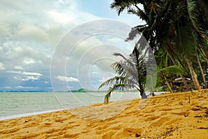 Tropical sea and blue sky in Koh Samui, Thailand