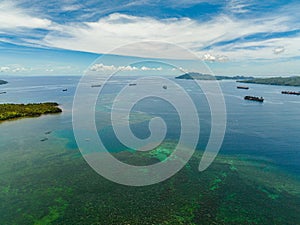 Tropical sea landscape in Mindanao, Philippines.