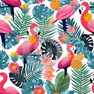 Tropical seamless patternTropical seamless pattern