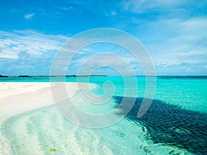 Tropical seascape in Los Roques Archipelago, Venezuela.