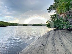 Tropical sky sunset on summer Day in Florida