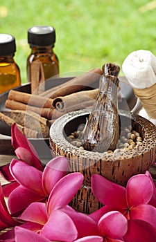 Tropical spa and aromatherapy