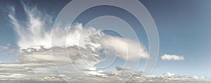 Tropical storm cloud formation, panorama