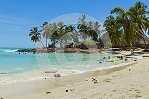 Tropical sunny beach in Nosy Iranja, Madagascar