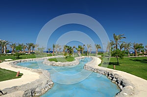 Tropical swimming pool