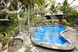 Tropical swimming pool at hotel