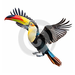 Tropical Toucan Flying - Photorealistic High Resolution Fx Image