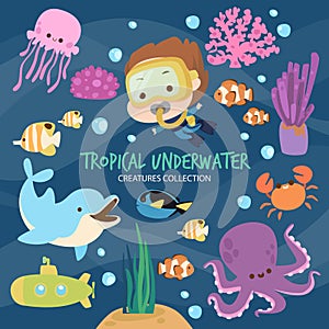 Tropical Underwater Creatures