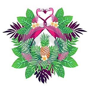 Tropical vector illustration.