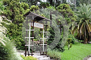 Tropical vegetation and Japanese garden