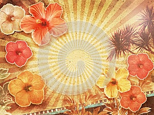 Tropical vintage background