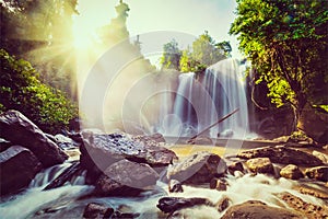 Tropical waterfall