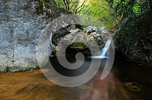 Tropical waterfall in forest