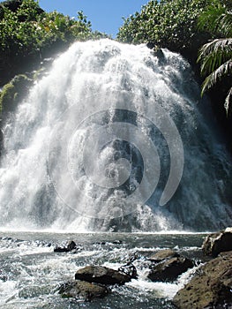 Tropical Waterfall in Micronesia