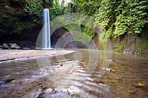 Tropical waterfall photo