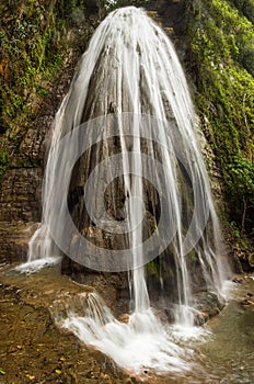 Tropical waterfall at Xilitla ruins