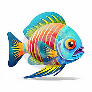 Tropical yellow fish with teal stripes yellow saltwater fish tetra pro color sets jumping trout silhouette