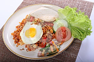 Tropikal fried rice nasi goreng Homemade Chinese fried rice with vegetables