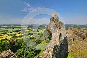 Trosky castle in Bohemian Paradise