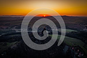 Trosky Castle is a castle ruin in Liberec Region in Bohemia Paradise