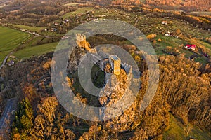 Trosky Castle is a castle ruin in Liberec Region in Bohemia Paradise