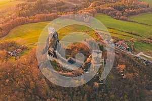 Trosky Castle is a castle ruin in Liberec Region in Bohemia Paradise