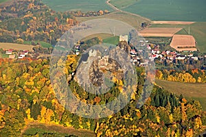 Trosky castle - fly photo